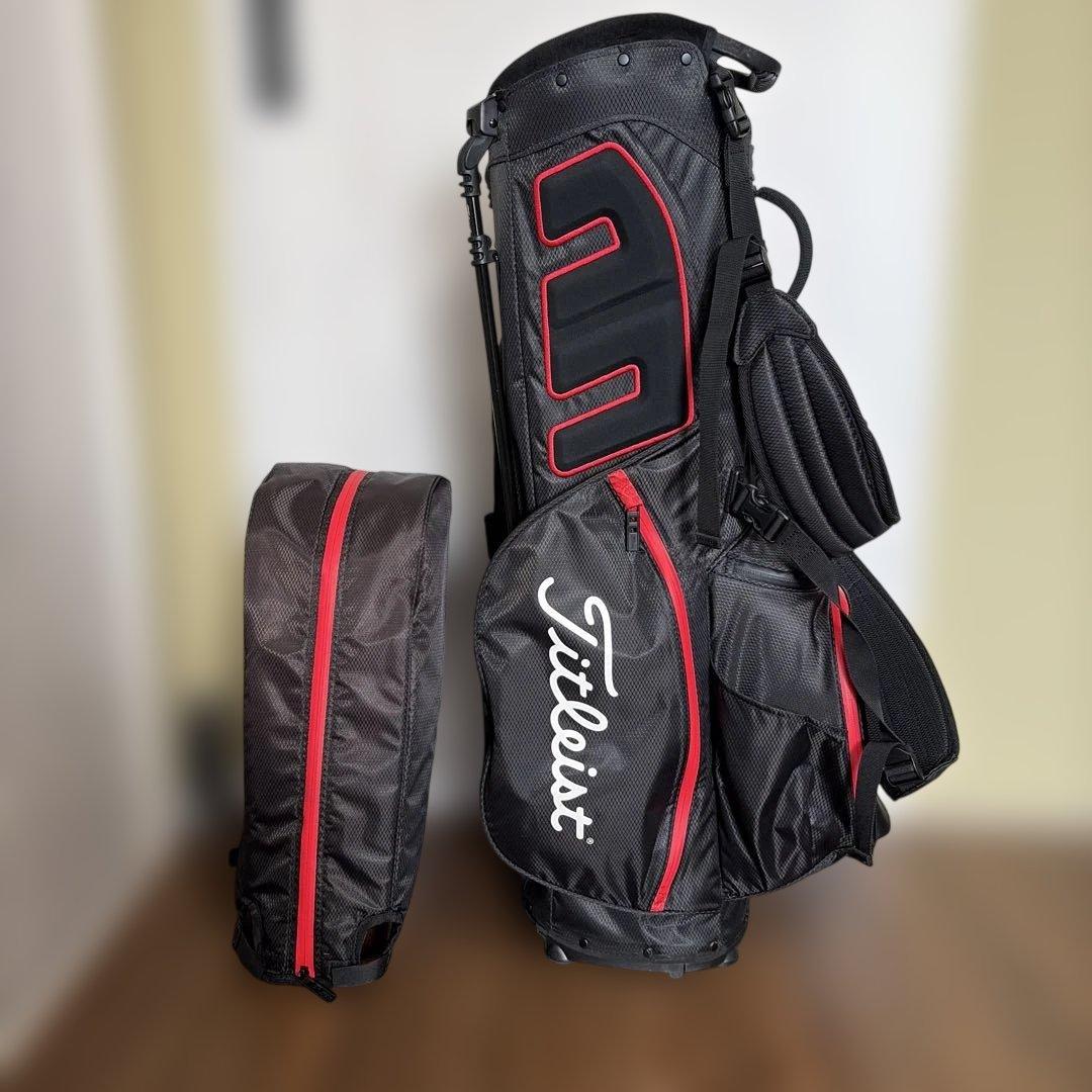 Titleist キャディバッグ 黒/赤 STADRY5