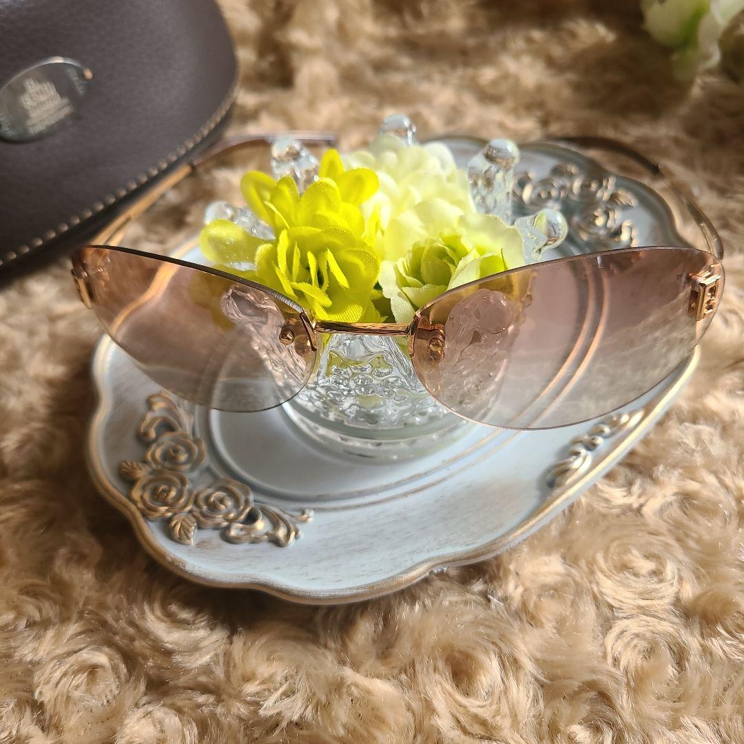 縁なし希少【FENDI】フェンディサングラス