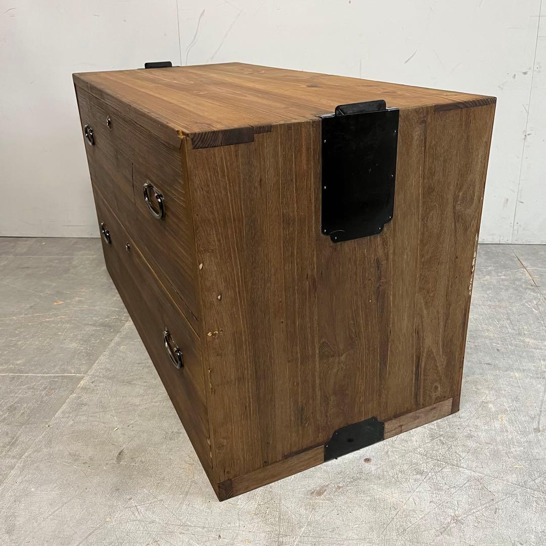 アンティーク チェスト 箪笥 桐 杉 テレビ台 無垢材 昭和レトロ z463