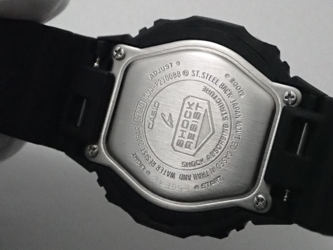 美品 G-SHOCK GMA-P2100BB-1AJF コンパクトサイズ