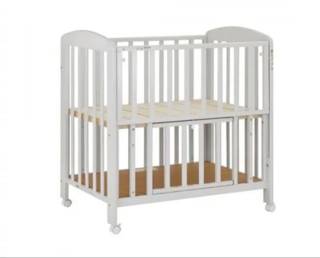 カトージ　ベビーベッド　ミニタチベッド　グレー