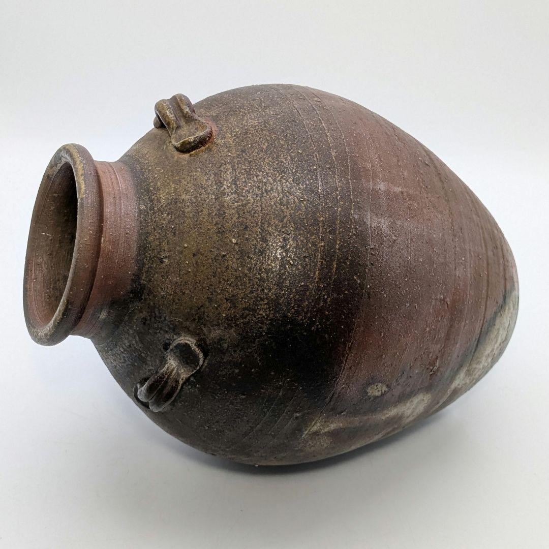 数乗威生 備前焼 三耳壺 三耳壷 花瓶 花器 花入 フラワーベース 花生 華道具