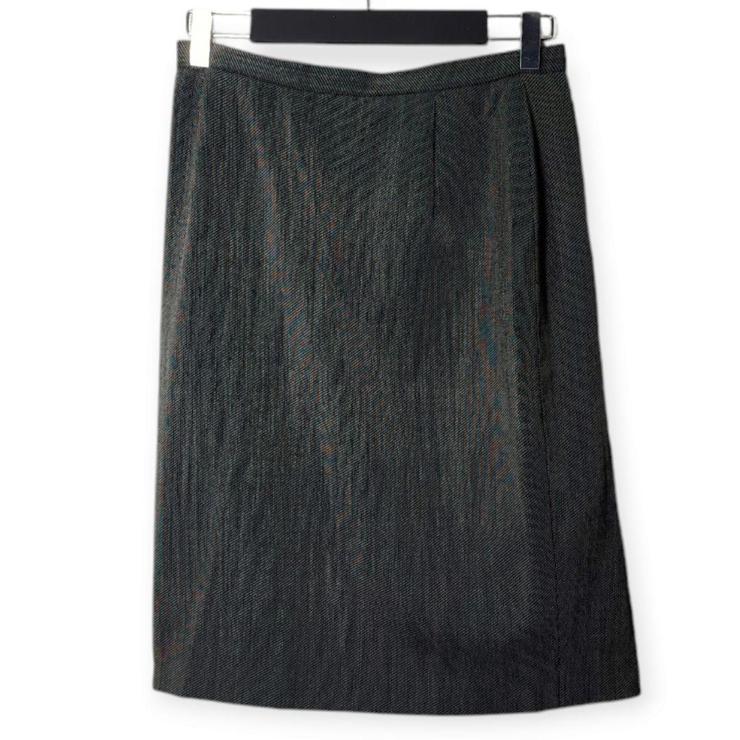 【マックスマーラ】ダブル スカート セットアップ 白タグ 比翼ボタン XL相当