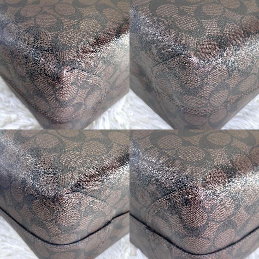 【極美品】コーチ リバーシブル 36658 トートバッグ レザー A4可 黒