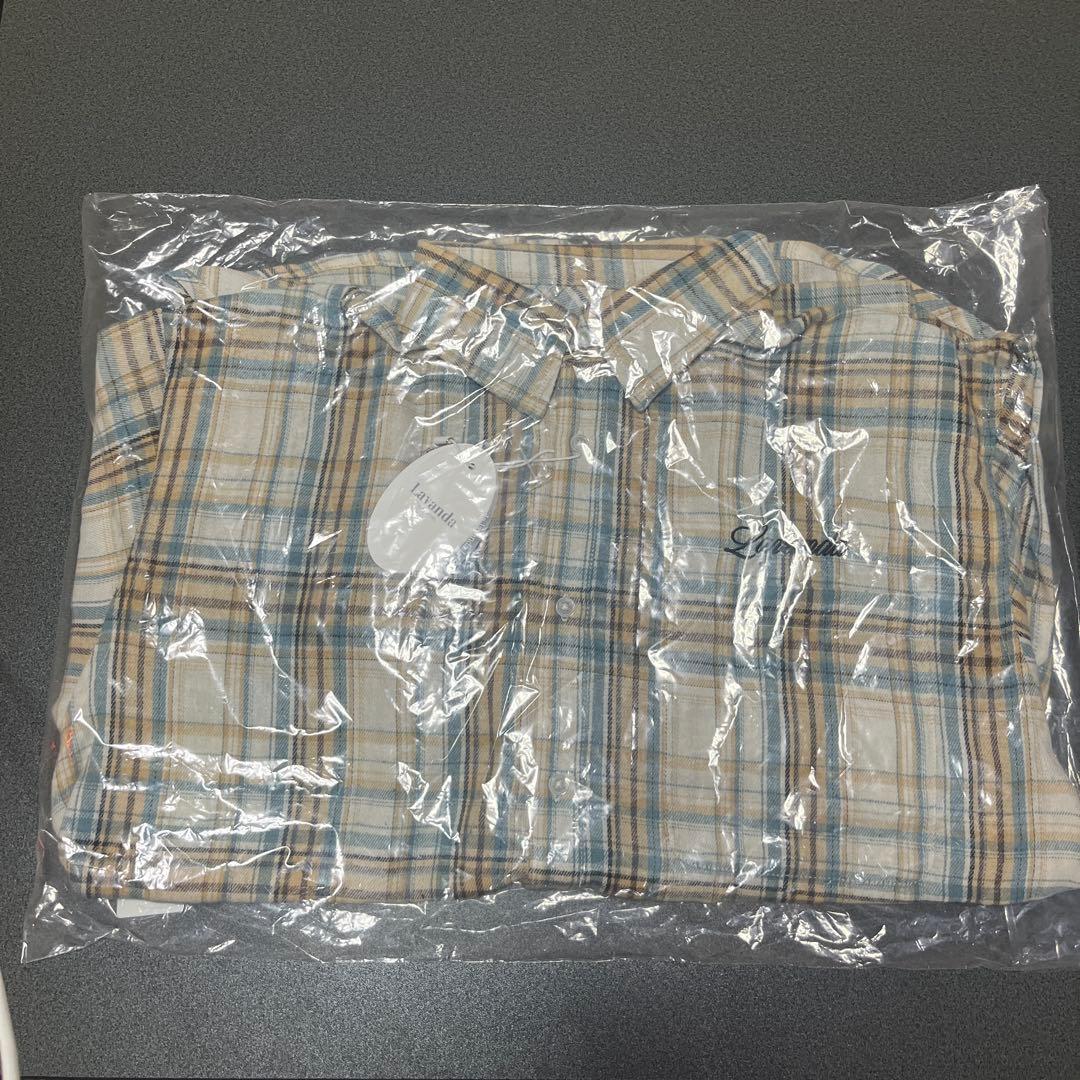 LAVANDA(ラバンダ) オーバーチェックシャツ - BEIGE