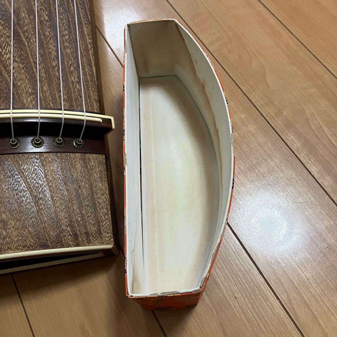 13弦 筝 琴　詩絵あり　すだれ彫り