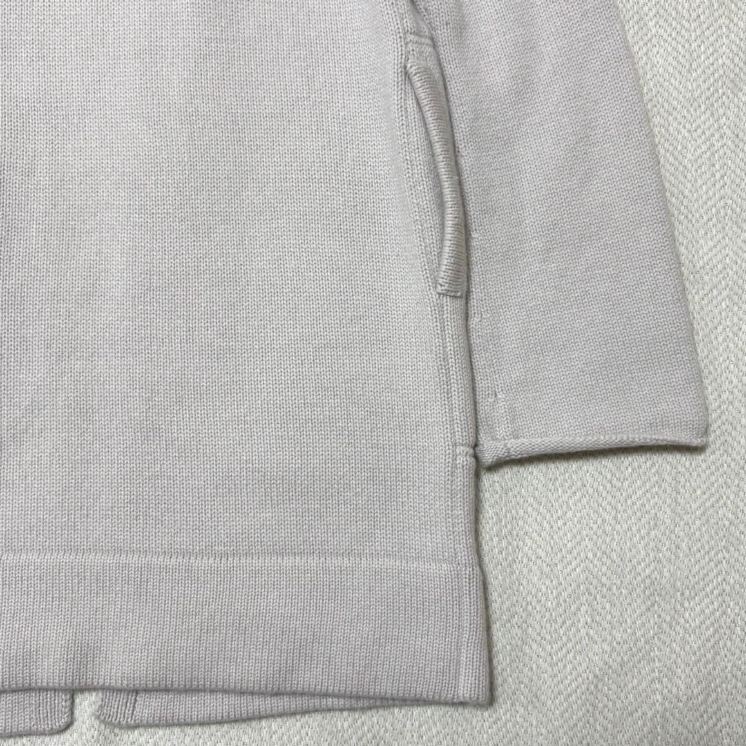 FOXEY フォクシー フード付 ロングカーディガン カシミヤ100% グレー