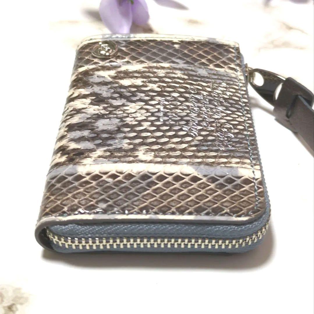 ADMJ スネークレザー エリーゼ スマートパース 財布 ミニウォレット 美品❣