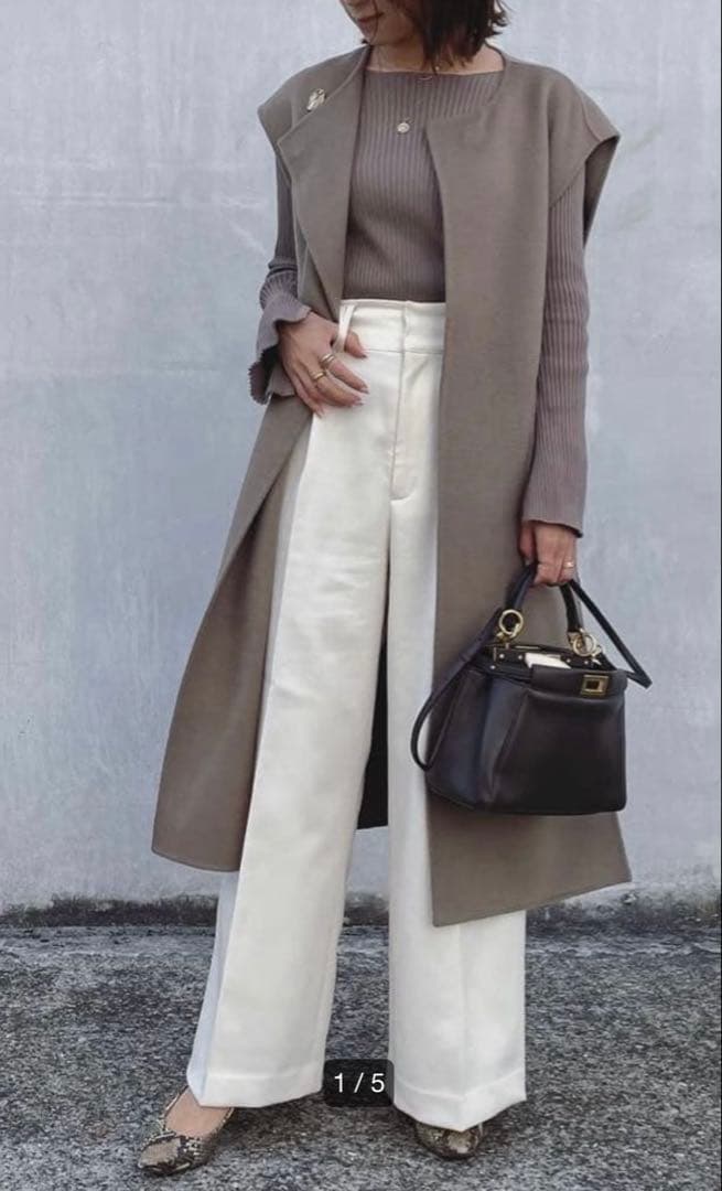 【Na.e 】ナエ即完売品 Handmade Wool Gilet エトープ