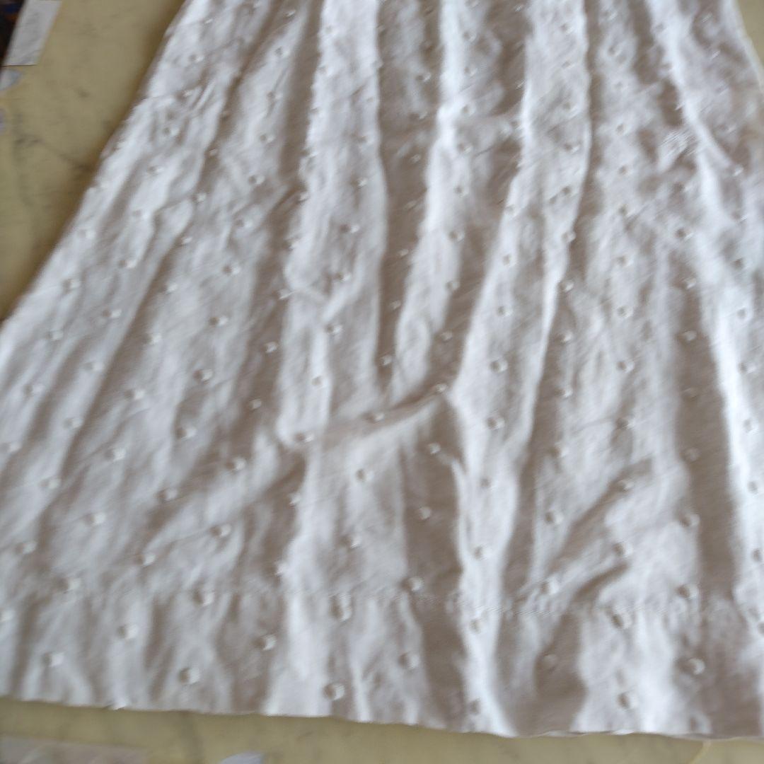 アンティークリネンドレス製作途中