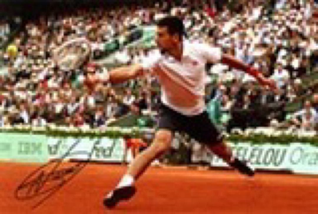 パリオリンピック　金メダリスト　ノバク・ジョコビッチ 直筆サイン入りフォト