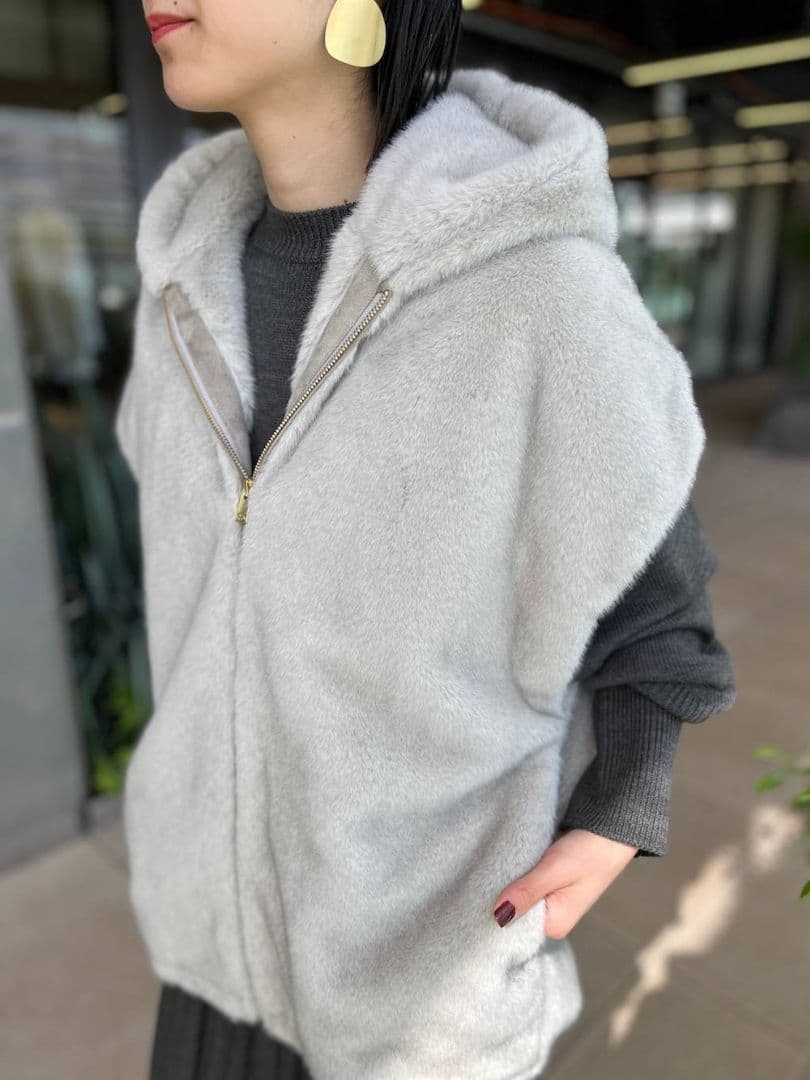 24AW ミンクライクファーベスト