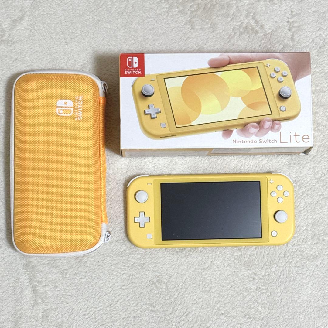 Nintendo Switch Lite イエロー 本体 ケース付 アダプター無