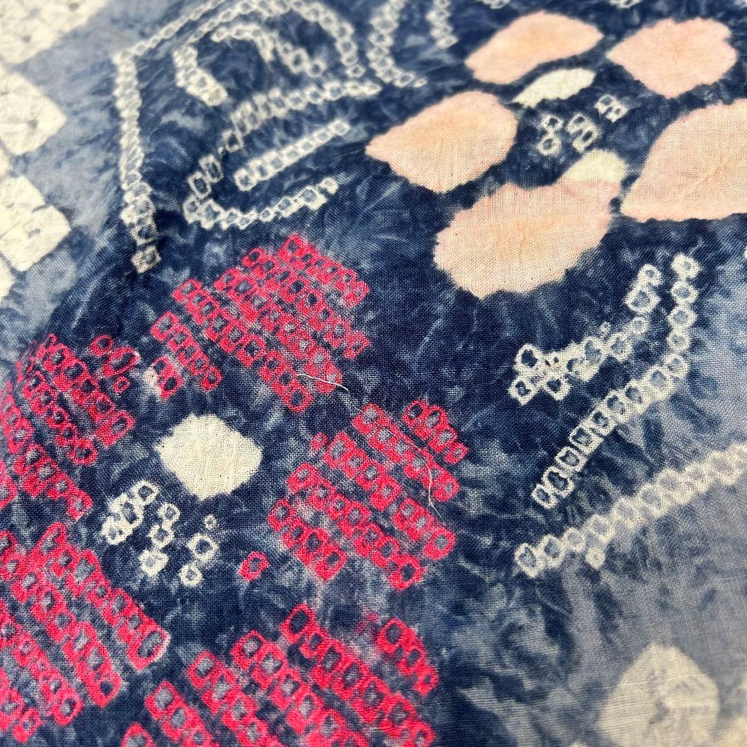 J-10 有松鳴海絞り浴衣5枚 浴衣1枚おまとめ売り材料リメイク木綿アンティーク