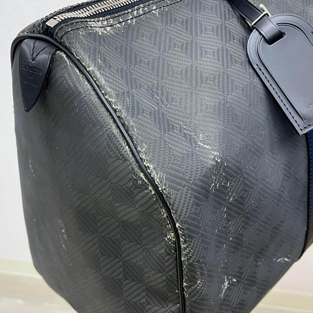 ルイヴィトン キーポル・バンドリエール45 ダミエ カーボン ボストンバッグ