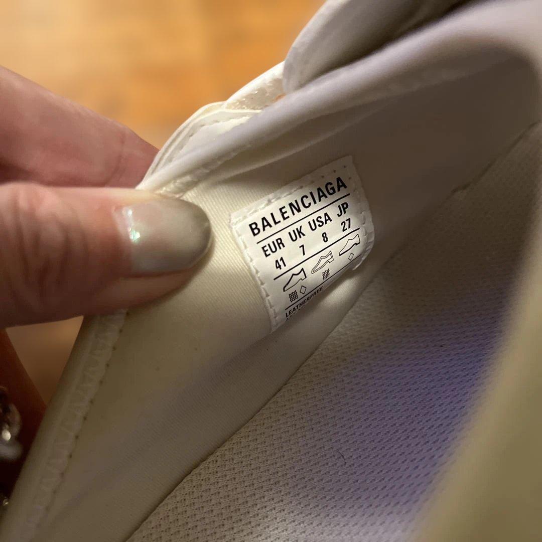 最終価格！BALENCIAGA トラックスライド　27.0　白