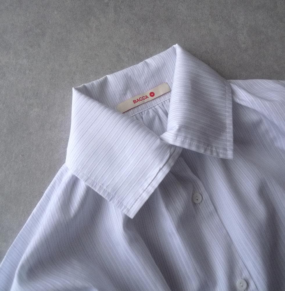 美品 トゥモローランド BACCA 2,6万円 ギャザーブラウス ストライプ