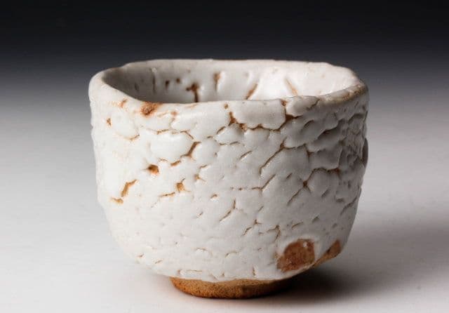 【佳香】玉置保夫 志野ぐい呑 共箱 共布