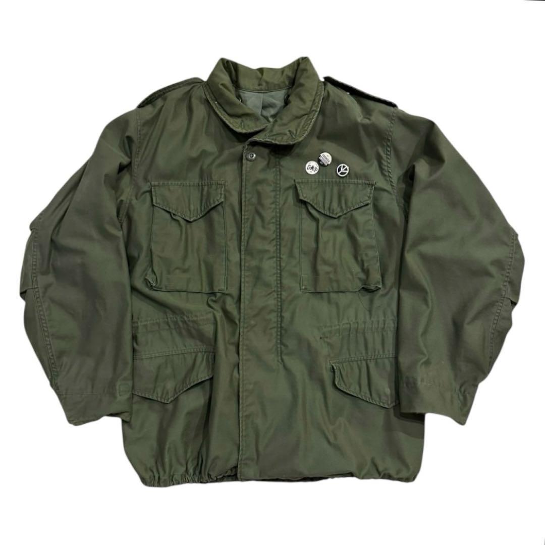 ぴ*よ様 80s 米軍実物 M-65 3rd フィールドジャケット M オリーブ