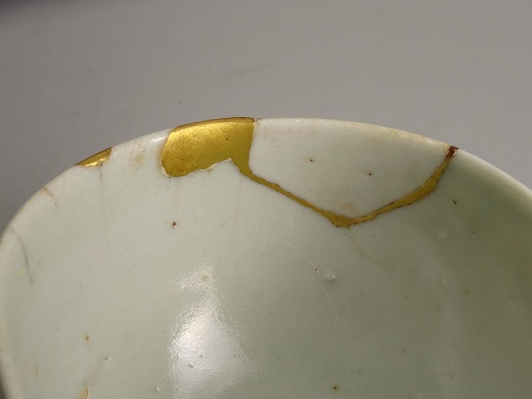 江戸時代　前期　初期伊万里　染付　網手　小碗　箱付　茶碗　酒器　片口としても