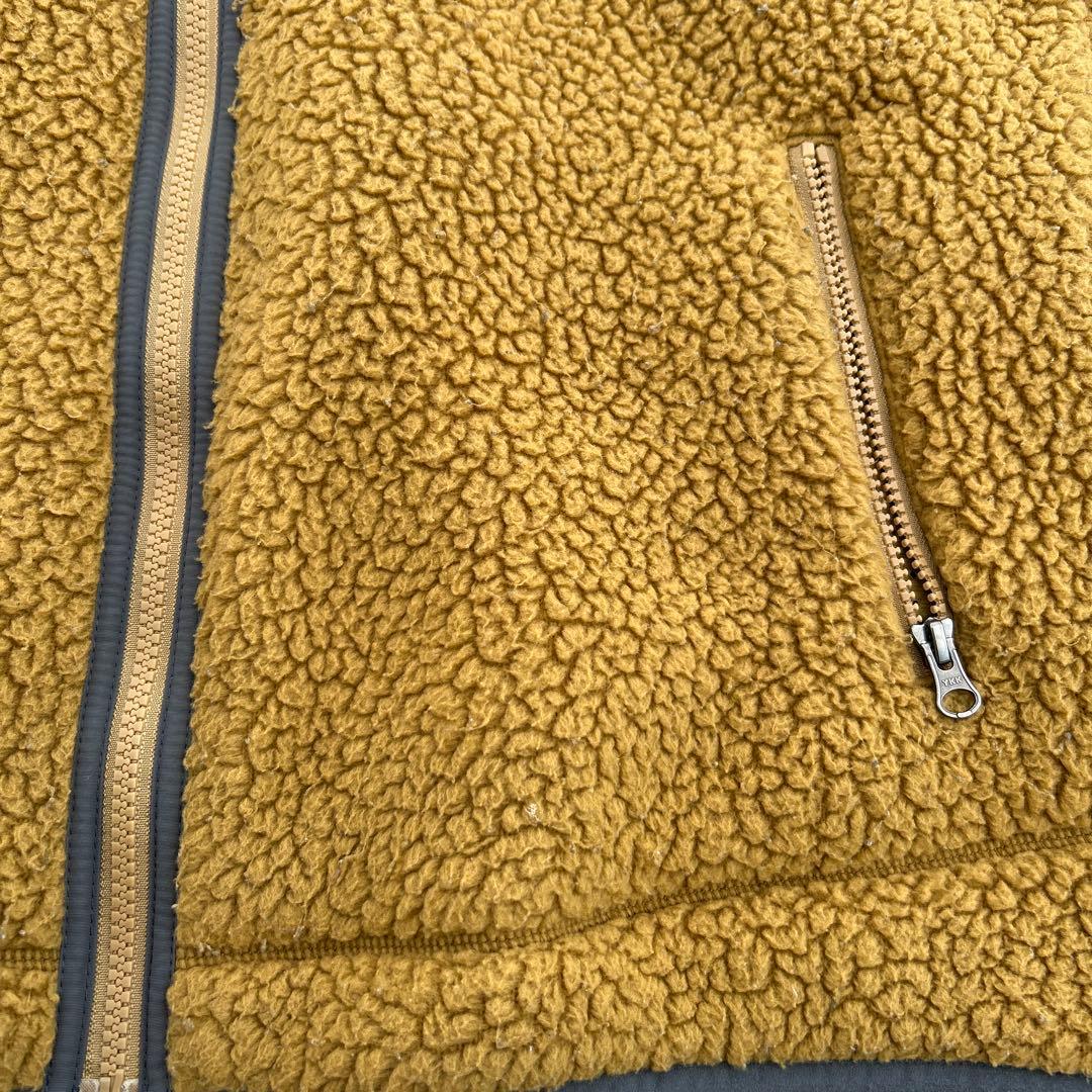 patagonia フリースベスト L イエロー