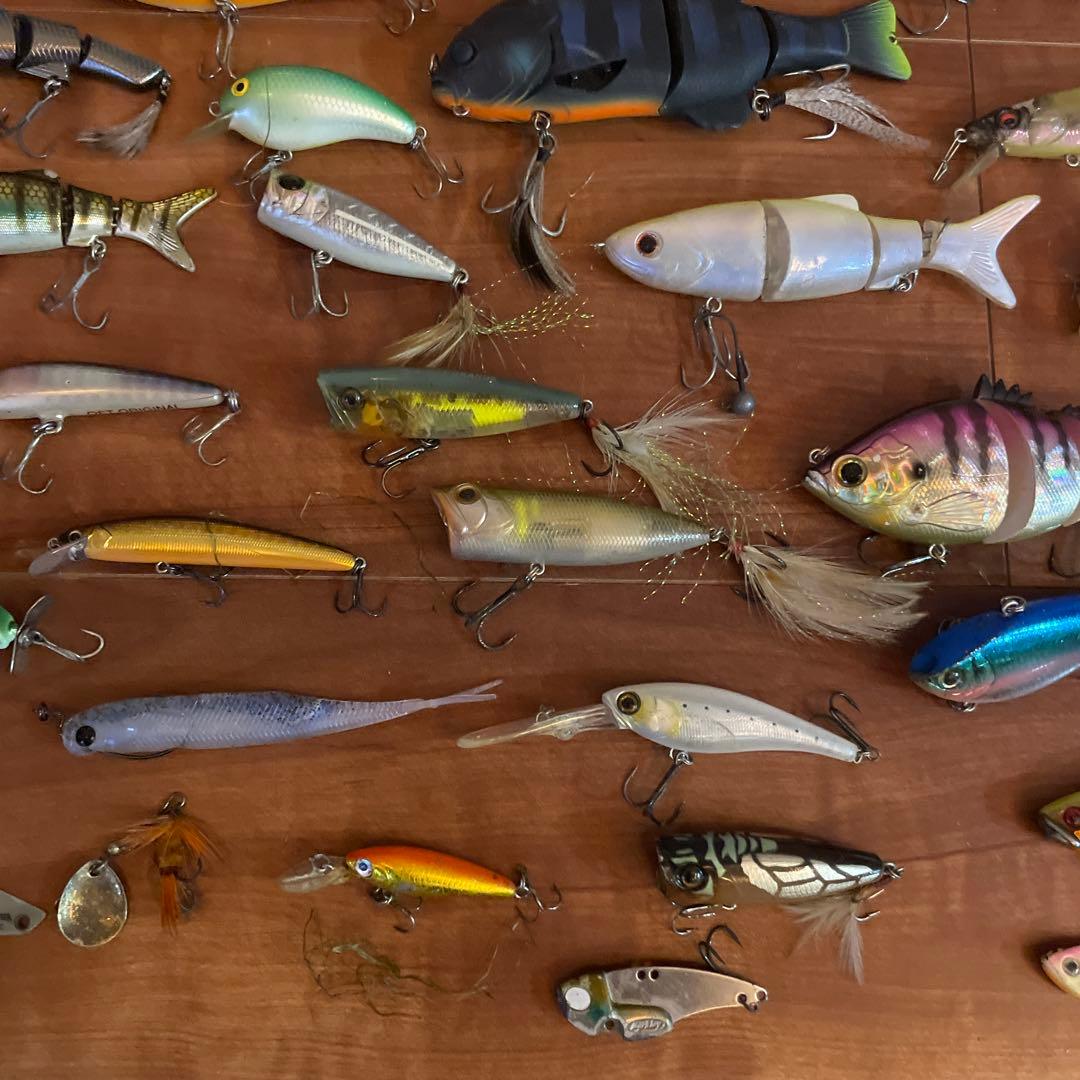 バス　 釣り引退　ソフトルアー　ハードルアー　ダイワ　バック　小物、等