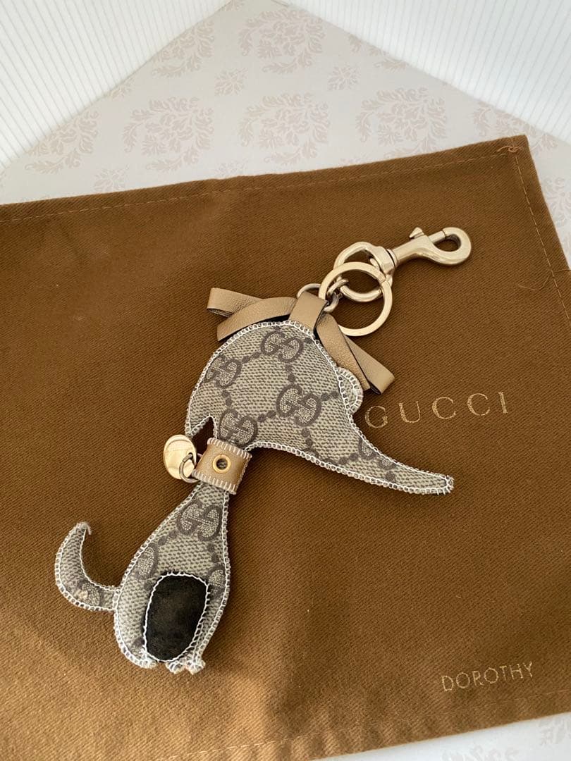GUCCI 廃盤グッチョリ　チャーム　グレーハウンド　ドロシー