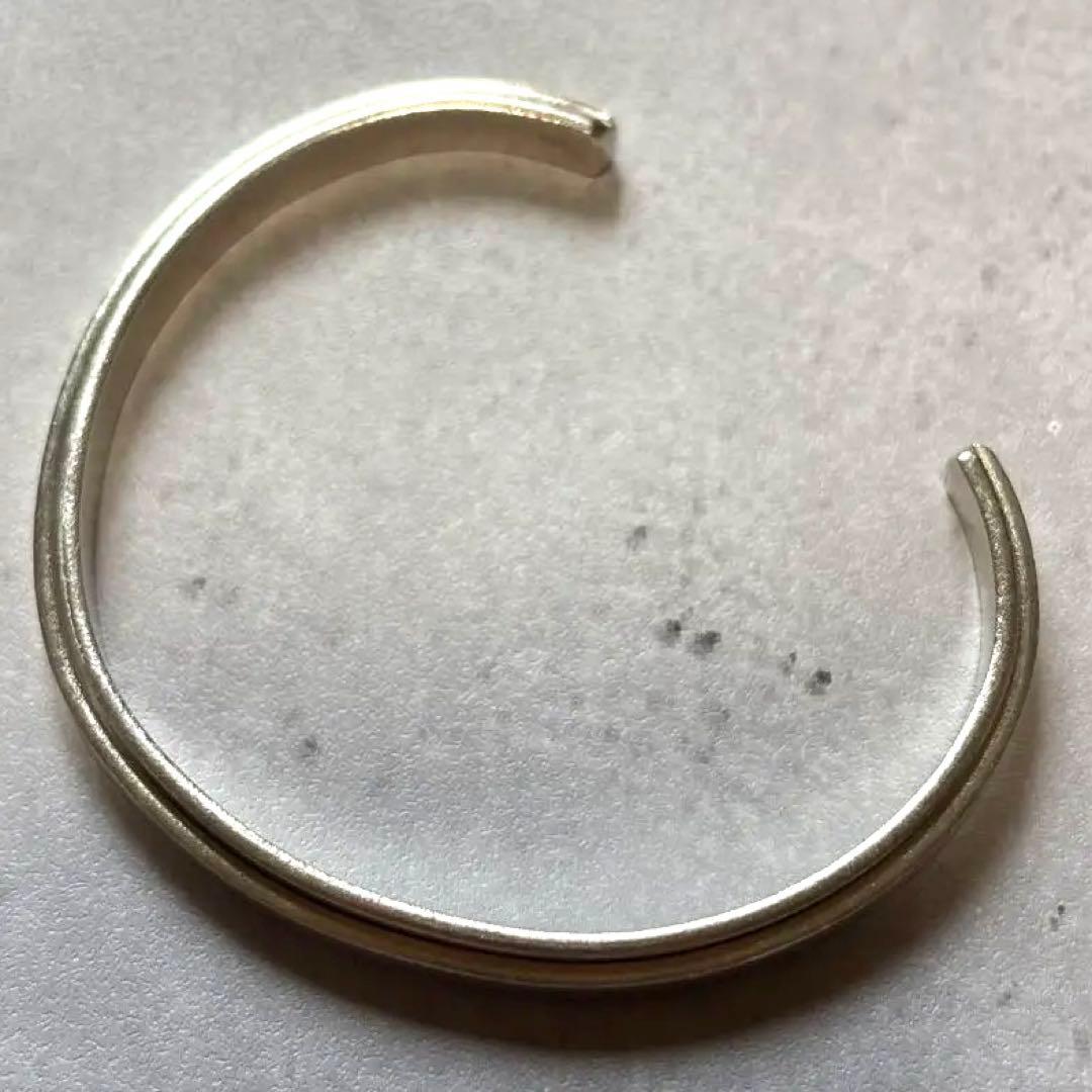 カレンシルバー カレン族 シルバーバングル 細身バングル 高純度98% シンプル