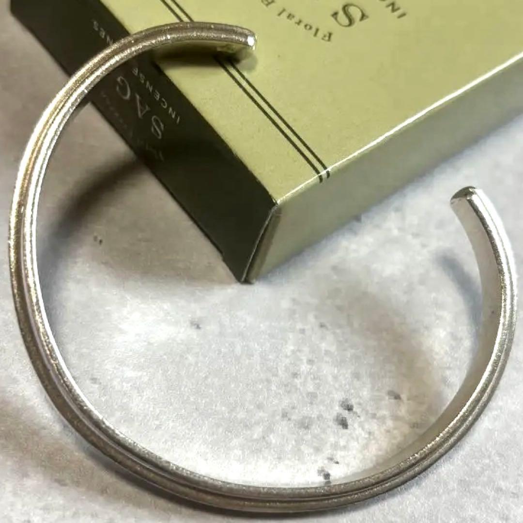 カレンシルバー カレン族 シルバーバングル 細身バングル 高純度98% シンプル