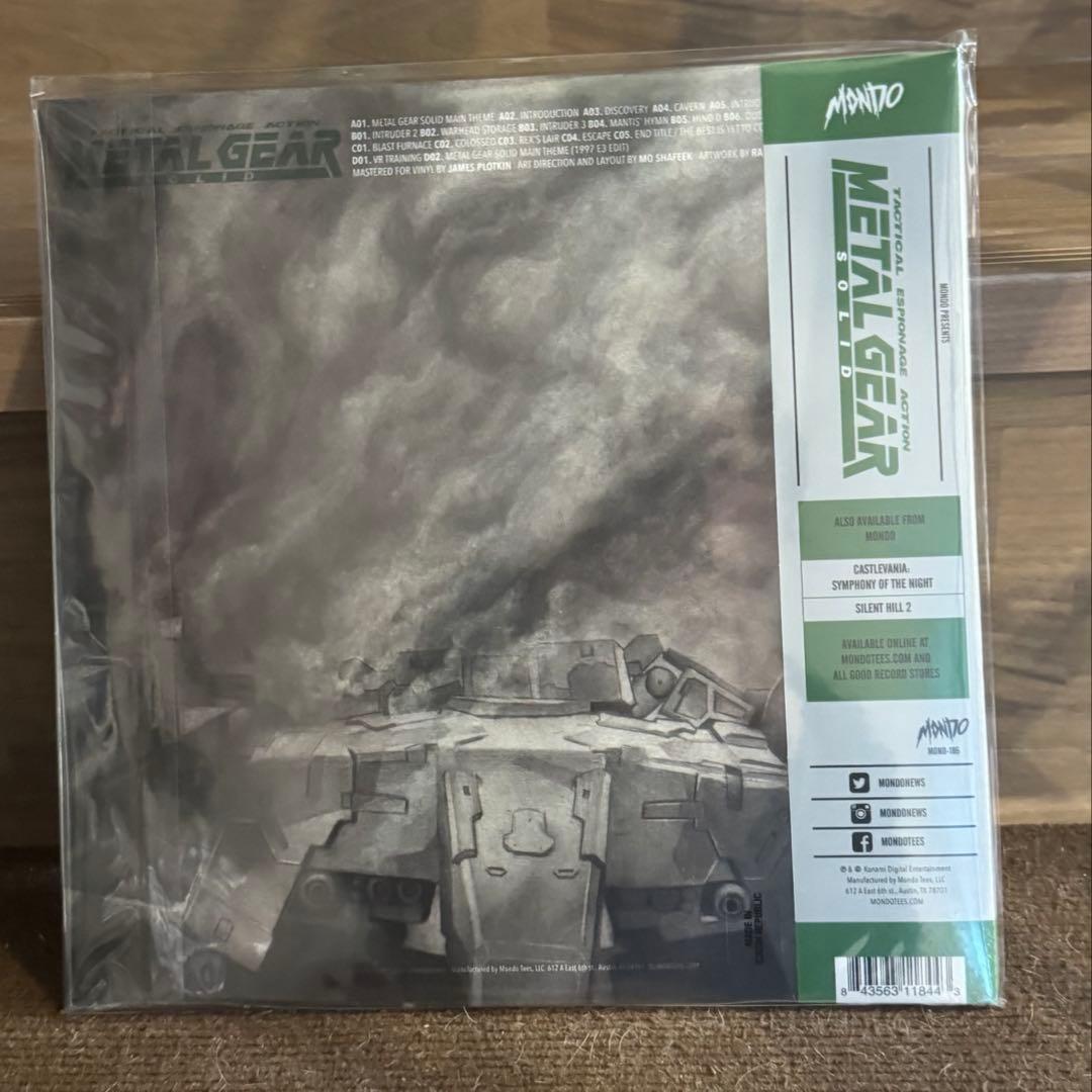 L GEAR SOLID サントラ LP 2枚組 Mondo 未開封