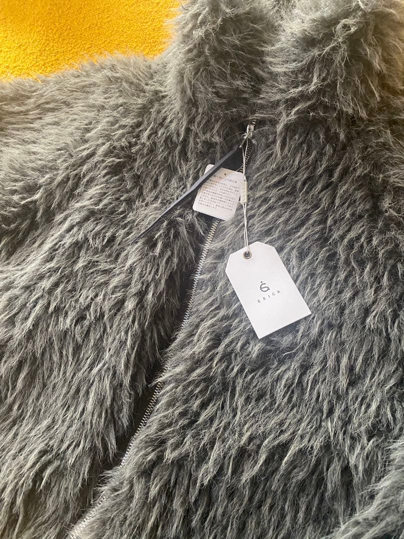 ESICA ファーブルゾン チャコールグレー