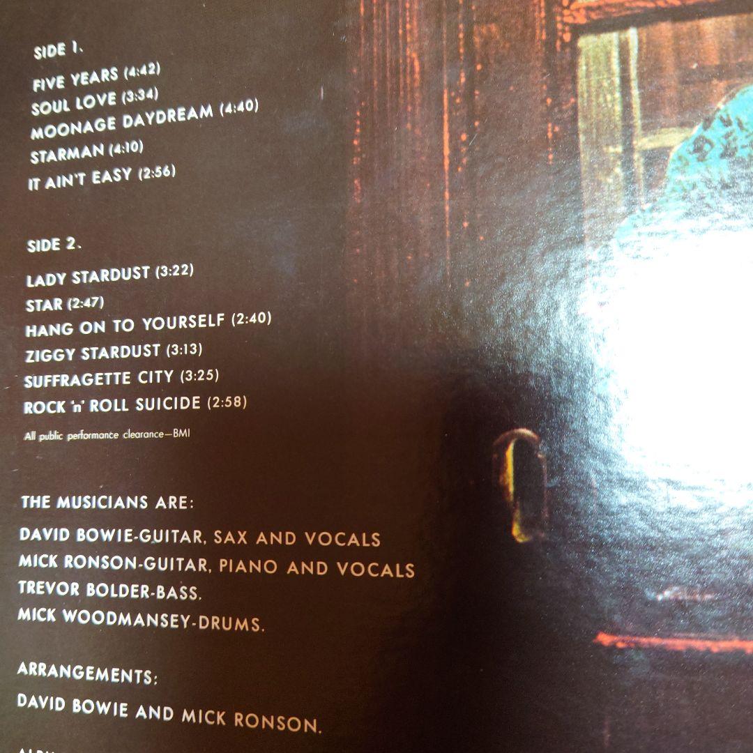 【人気盤】ジギースターダスト / デビッドボウイー 国内ピンク帯付！K.WEST