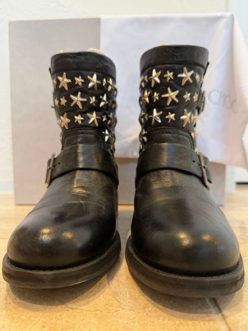 JIMMY CHOO ジミー チュウ スタースタッズエンジニアブーツ サイズ36