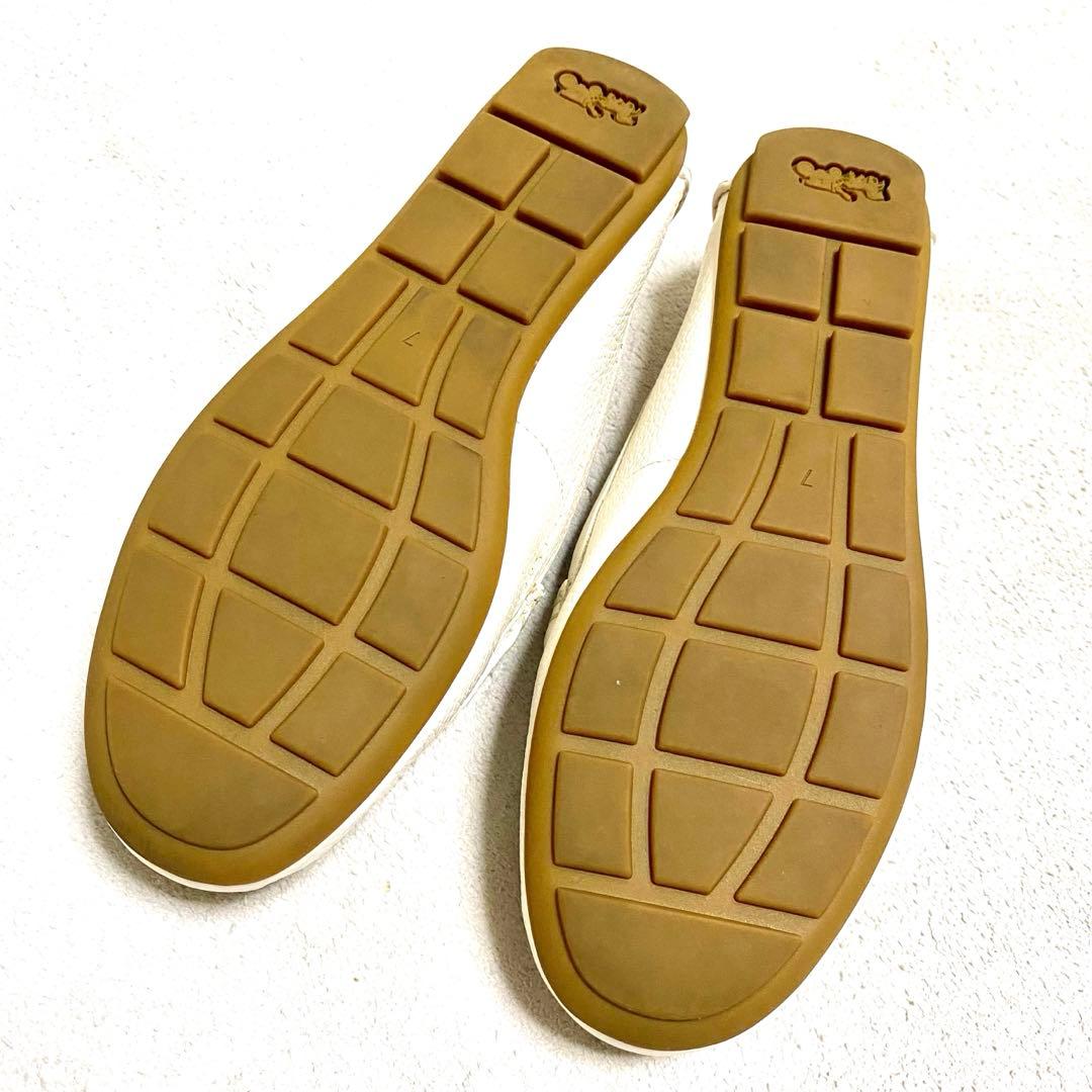 【美品】コーチ ドライビングシューズ ローファー ホワイト 未使用