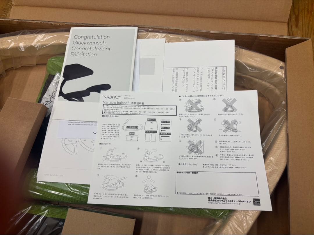 新品未使用 ストッケVARIER ヴァリエール バランスチェア ライム