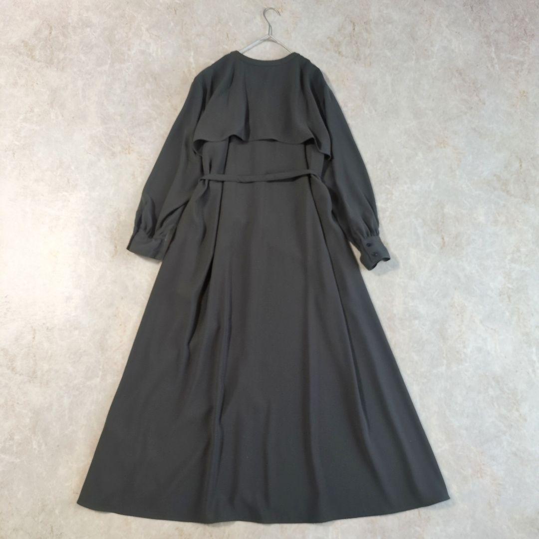 【極美品】オアーノ　ダブルヨーク　ワンピース　ロング　ベルト　トール