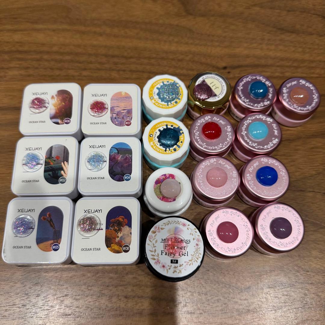 ジェルネイルカラーセット プリジェル、ルクジェル、きまぐれ