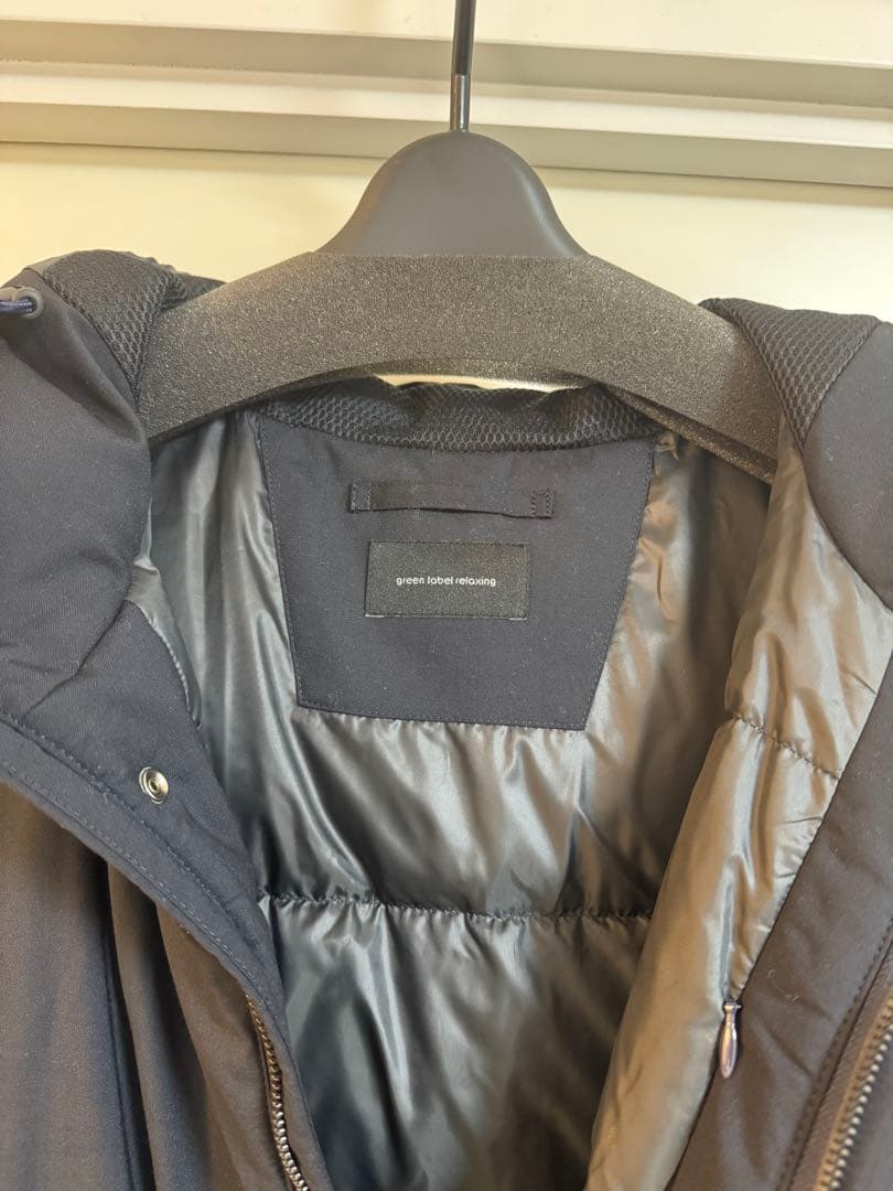 green label relaxing T/W フード ダウン ミドル丈