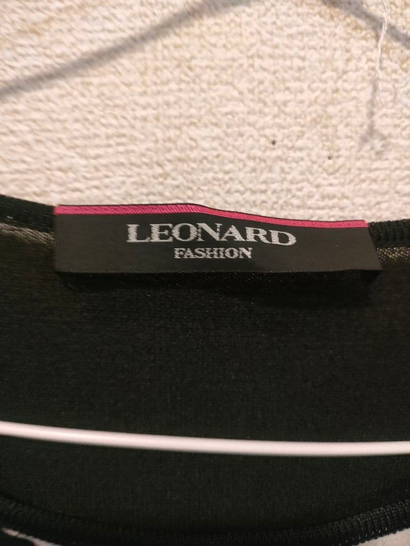 e7 超美品　LEONARD　レオナール　カットソー　　トップス　42 カンカン