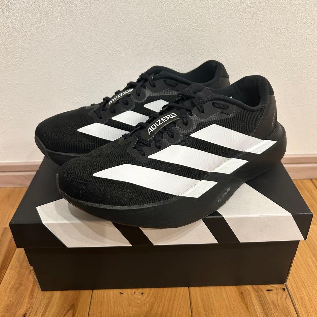 adidas adizero Evo SL ブラック/ホワイト 25cm
