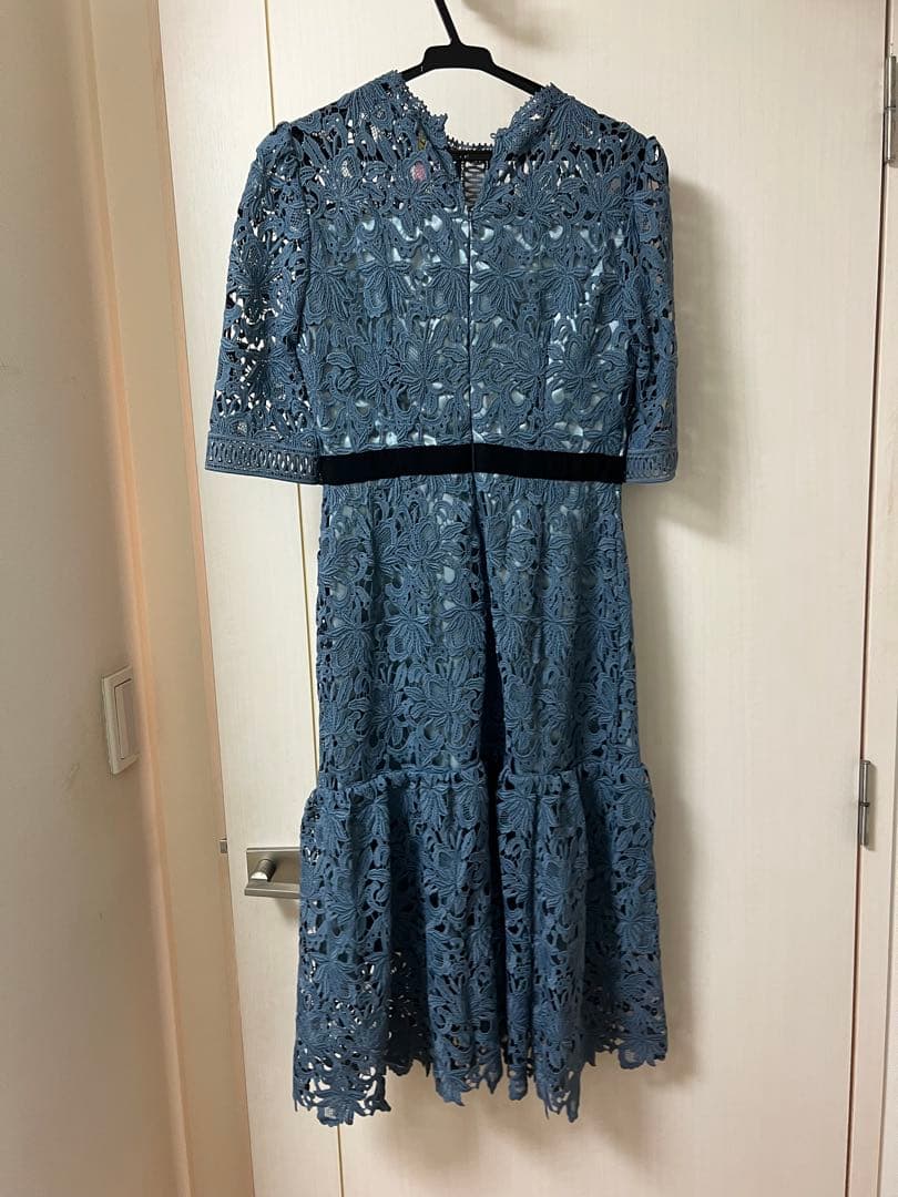 CELFORD レースワンピース ブルー　38