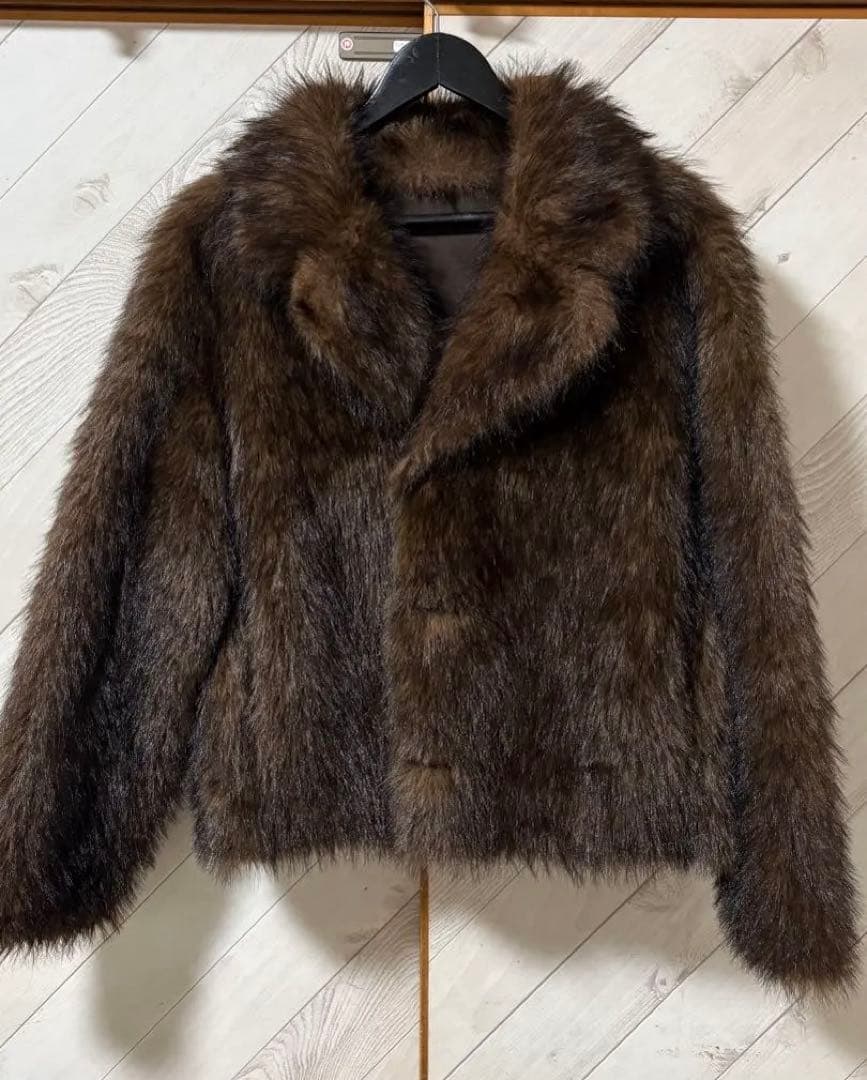 リバーシブルダブルフェイス フェイクファージャケット ZARA