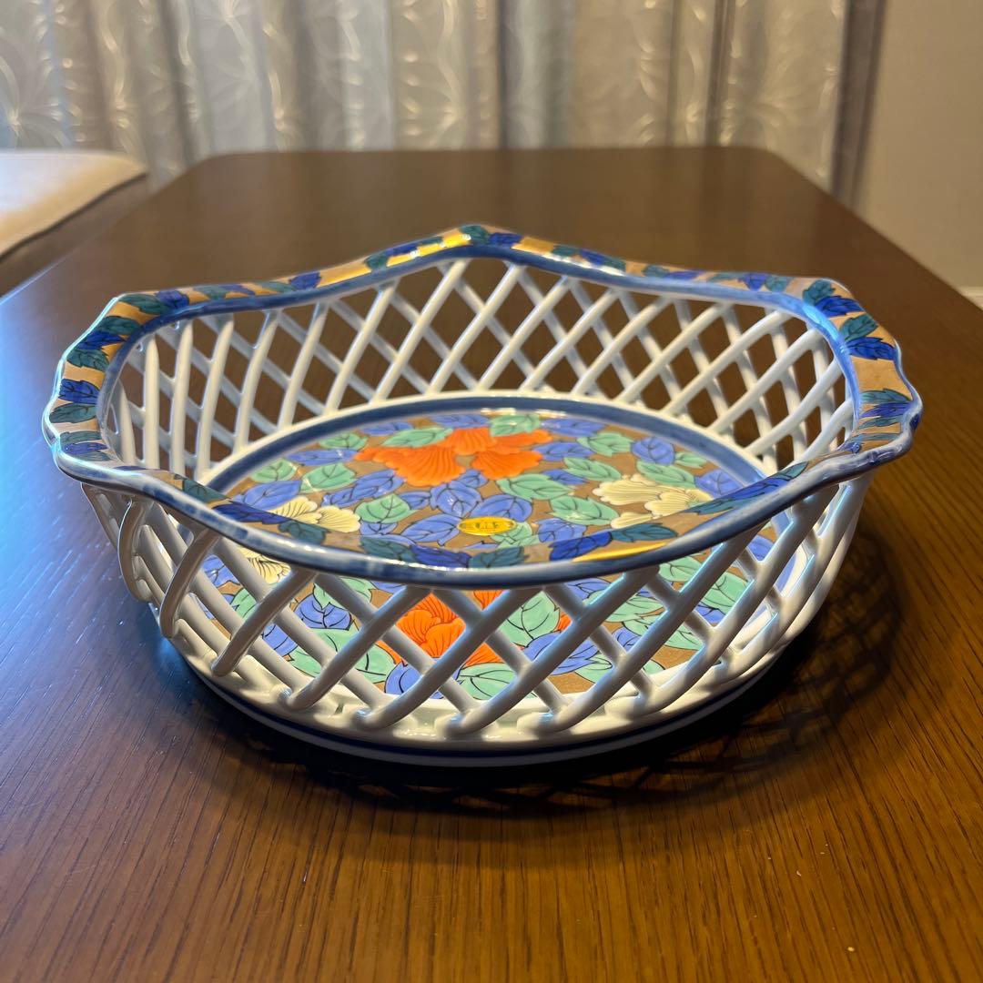 ウ*ー様 有田焼　菓子（果物）器 直径24cm