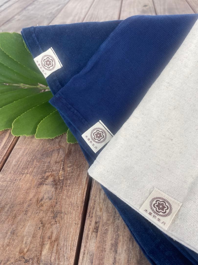 【専用出品】ヘンプコットン　カップイン キャミソール　L 　【藍染】【生成り】