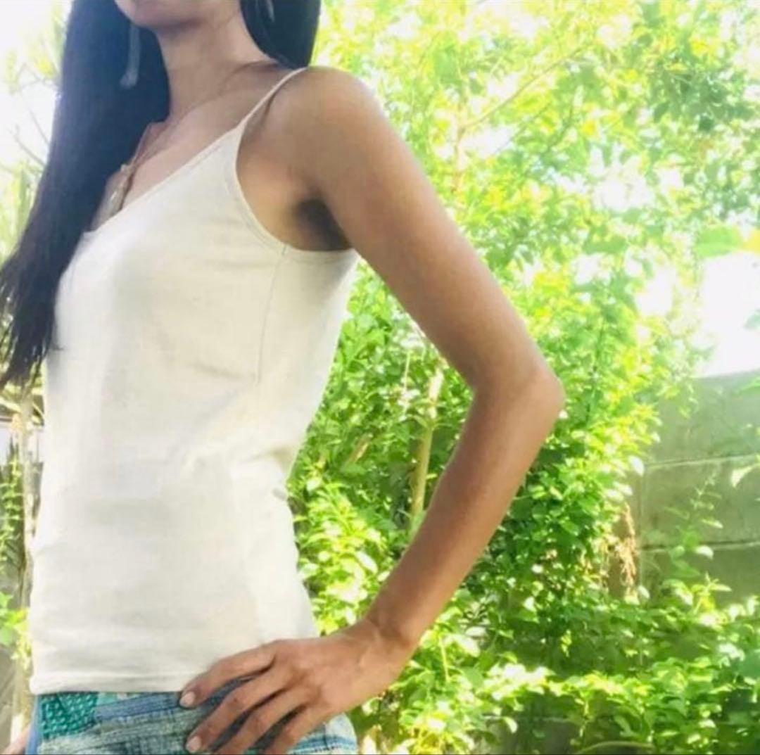 【専用出品】ヘンプコットン　カップイン キャミソール　L 　【藍染】【生成り】