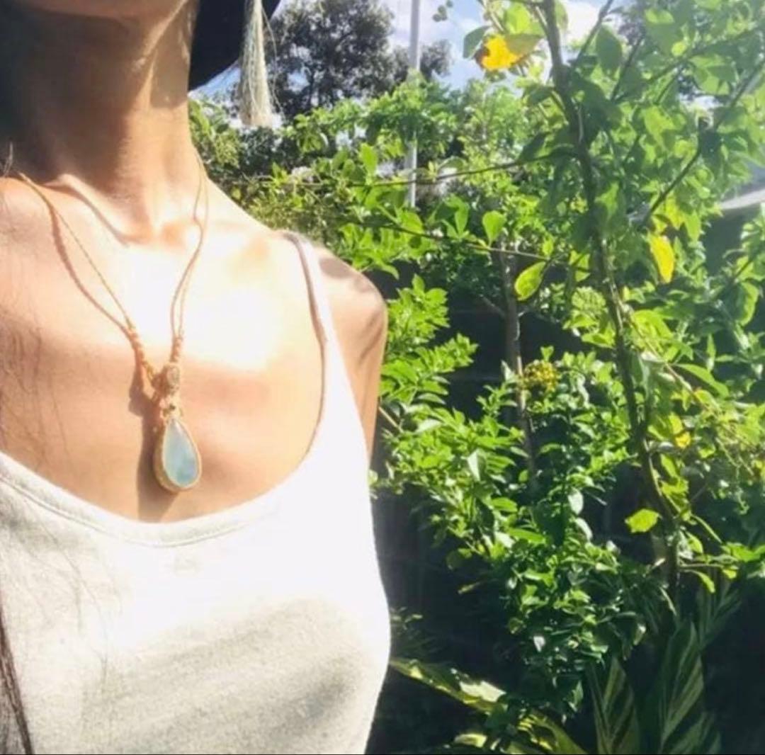 【専用出品】ヘンプコットン　カップイン キャミソール　L 　【藍染】【生成り】