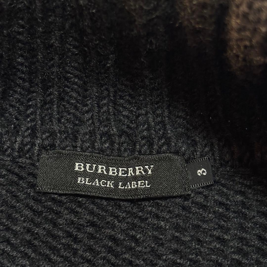 【レア】バーバリーブラックレーベル ローゲージタートルネック イタリア製糸 L
