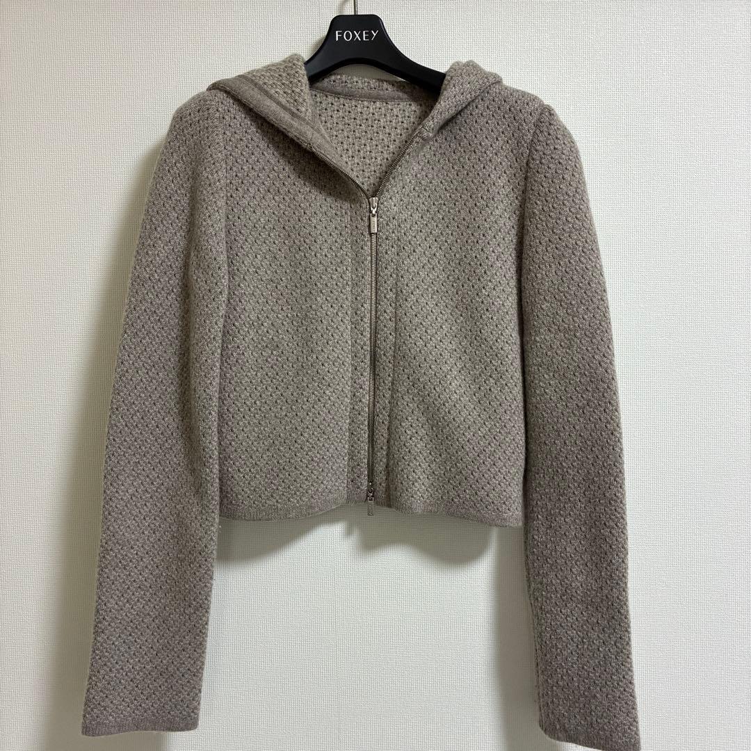 フォクシー　カシミヤ入りパーカー　SEA BREEZE PARKA サイズ38