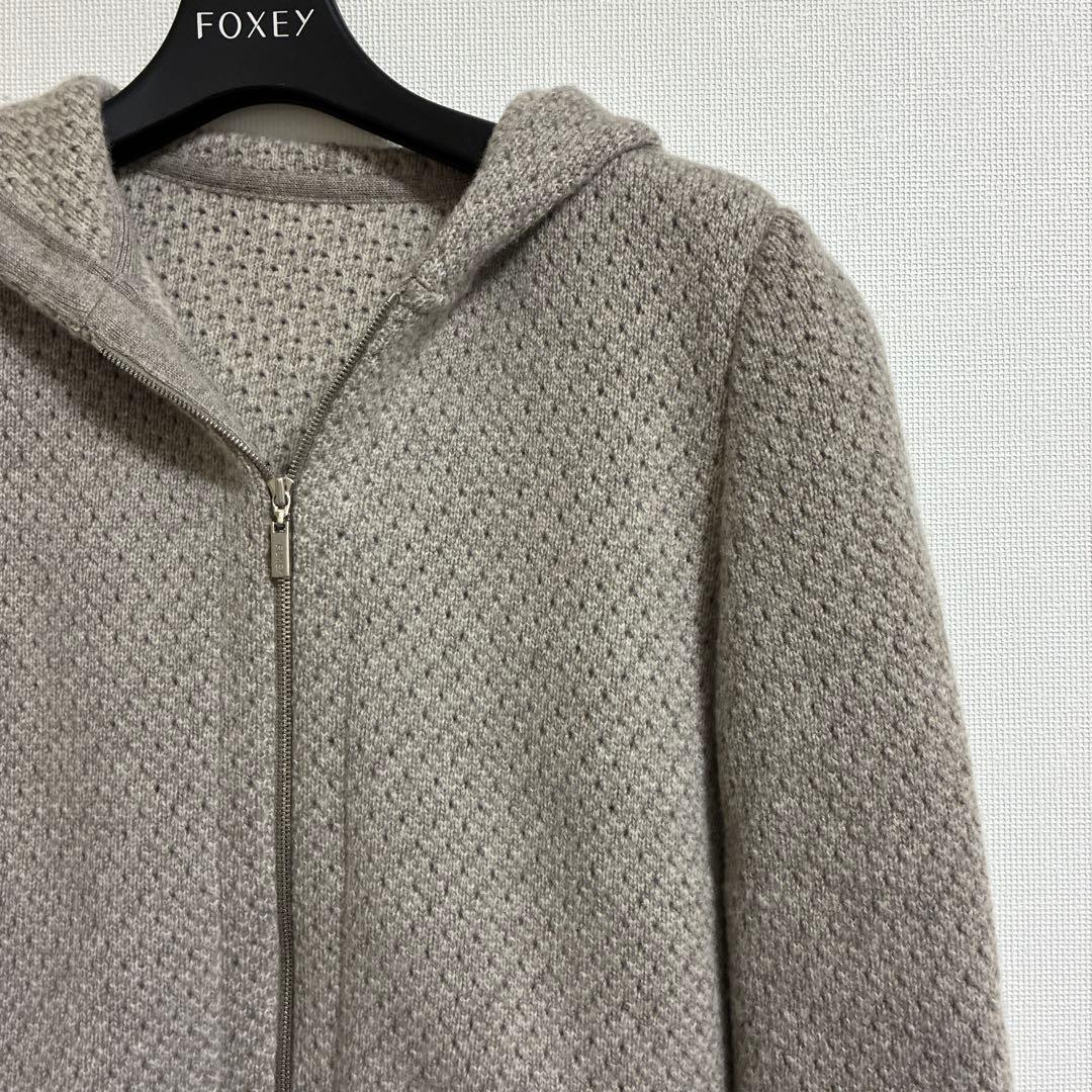 フォクシー　カシミヤ入りパーカー　SEA BREEZE PARKA サイズ38