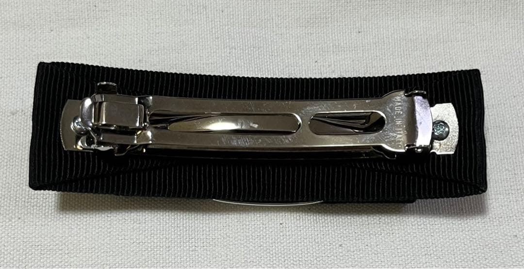 Salvatore Ferragamo フェラガモ　バレッタ　ブラック×シルバー